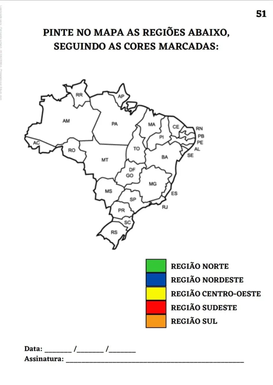 Exemplo de atividade do material